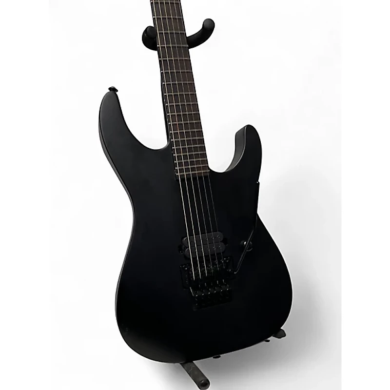 Used ESP LTD Black Metal Black Solid Body Electric Guitar