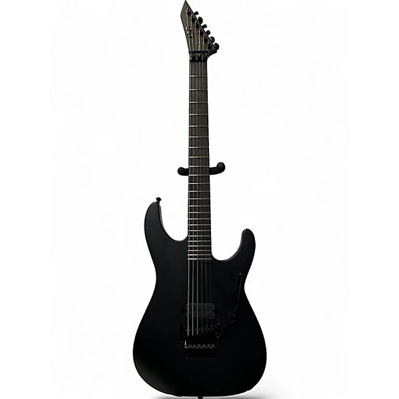 Used ESP LTD Black Metal Black Solid Body Electric Guitar