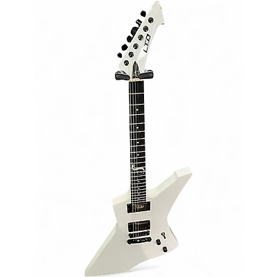 Used ESP LTD James Hetfield Snakebyte Snow White Solid Body Electric Guitar