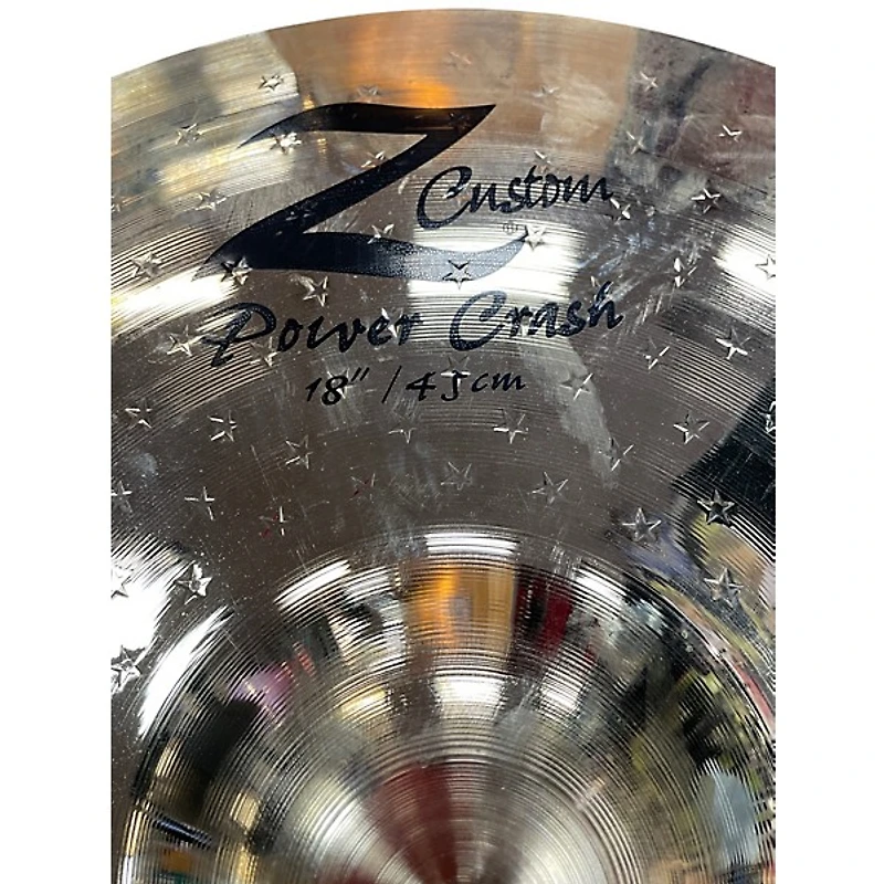 Used Zildjian 18in z custom power crash Cymbal