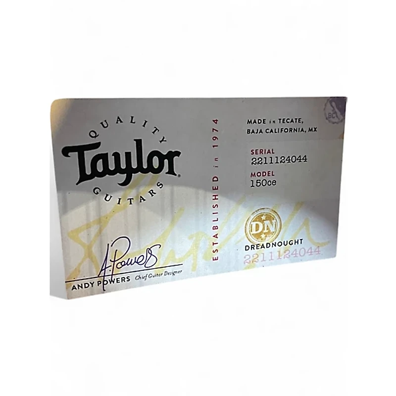 Used Taylor 150CE Natural 12 String Acoustic Electric Guitar