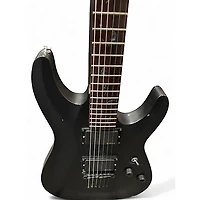 Used Schecter Guitar Research Diamond Series Black Solid Body Electric Guitar