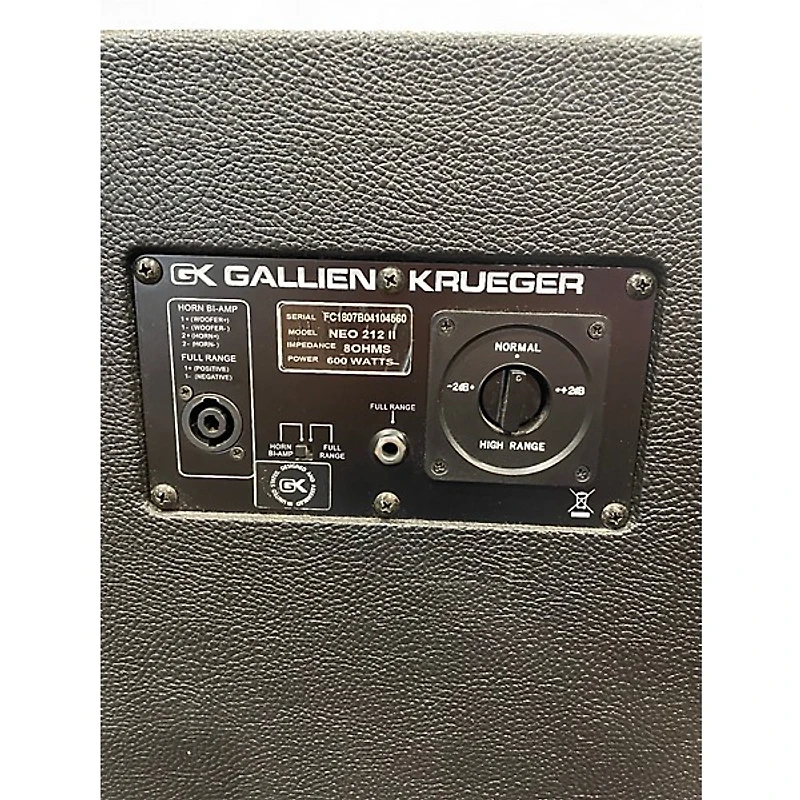 Used Gallien-Krueger neo 212 II Bass Cabinet