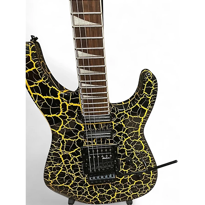 Used Jackson Soloist SL3 Yellow Crackle Solid Body Electric Guitar