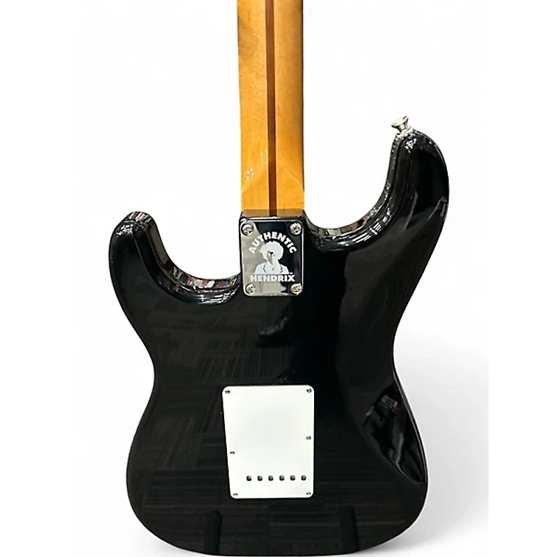 Used Fender Jimi Hendrix Stratocaster Black Solid Body Electric Guitar