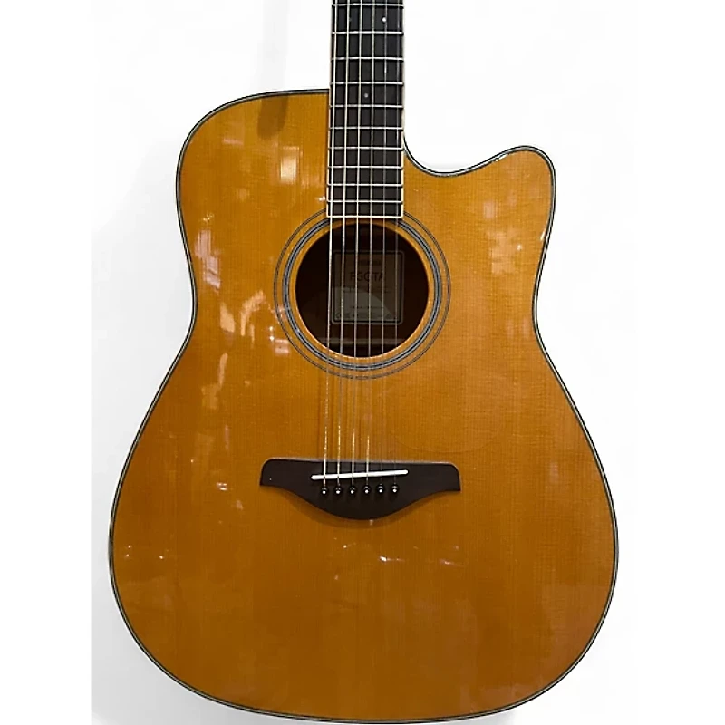 Used Yamaha FGC-TA Natural Acoustic Electric Guitar