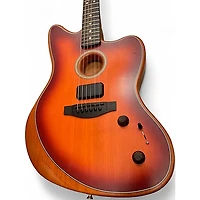 Used Fender American Acoustasonic Jazzmaster Sunburst Acoustic Electric Guitar