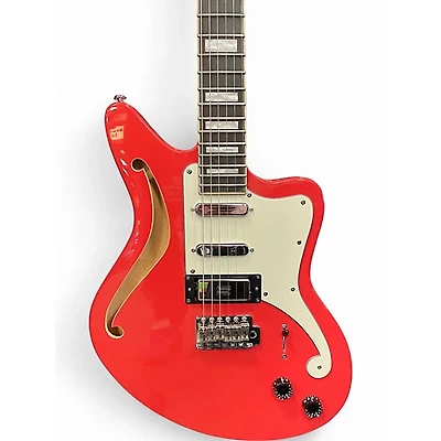 Used D'Angelico Premier Bedford SH Fiesta Red Hollow Body Electric Guitar