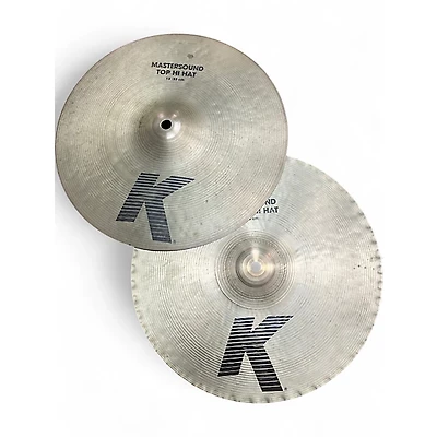Used Zildjian 13in K Mastersound Hi Hats Pair Cymbal