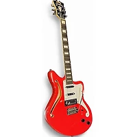 Used D'Angelico Premier Bedford SH Fiesta Red Hollow Body Electric Guitar
