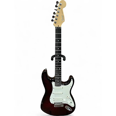 Vintage 1991 Fender American Ultra Stratocaster HSS FIRESTORM RED Solid Body Electric Guitar
