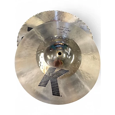 Used Zildjian 13.25in K Custom Hybrid Hi Hat Pair Cymbal