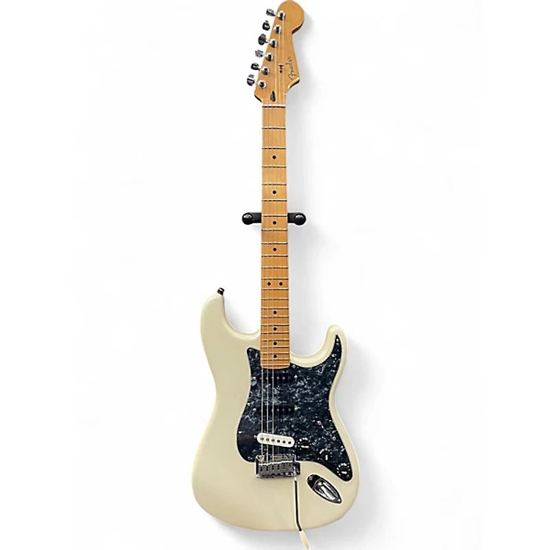 Used Fender Player Plus Stratocaster Olympic Pearl Solid Body Electric Guitar