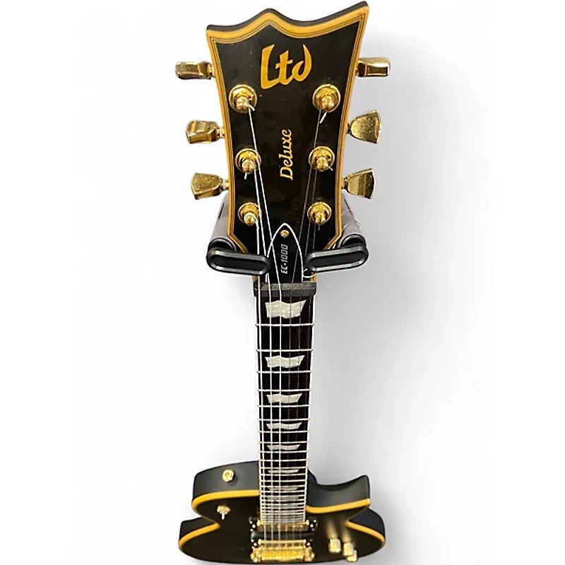 Used ESP EC1000 Deluxe Black Solid Body Electric Guitar