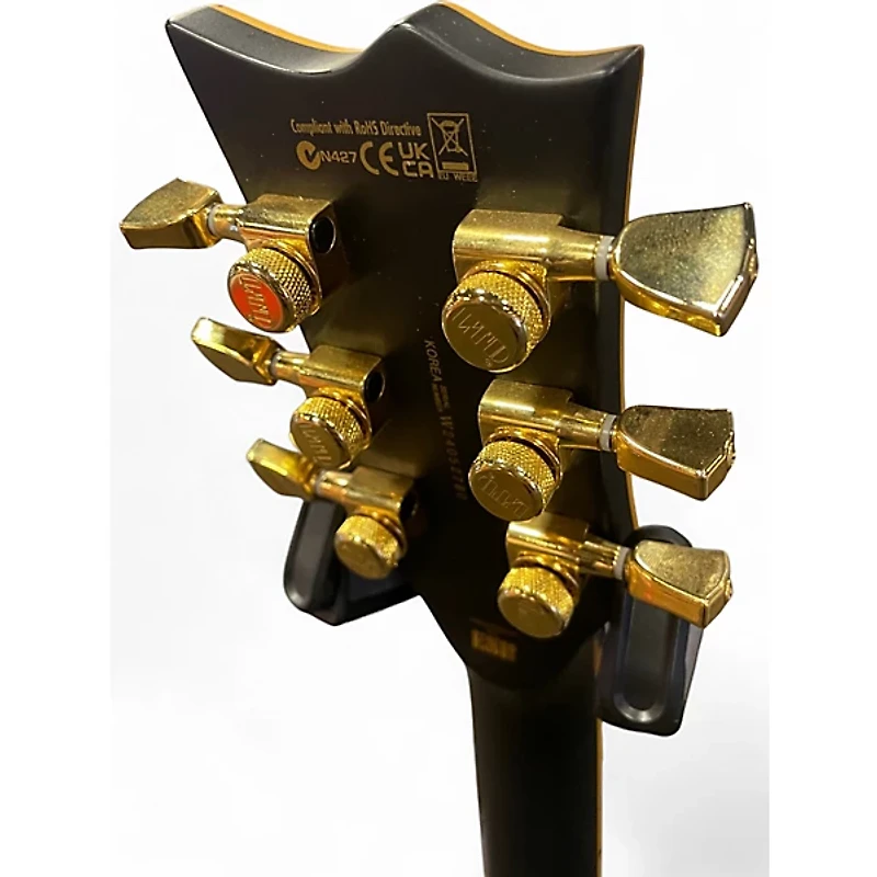 Used ESP EC1000 Deluxe Black Solid Body Electric Guitar