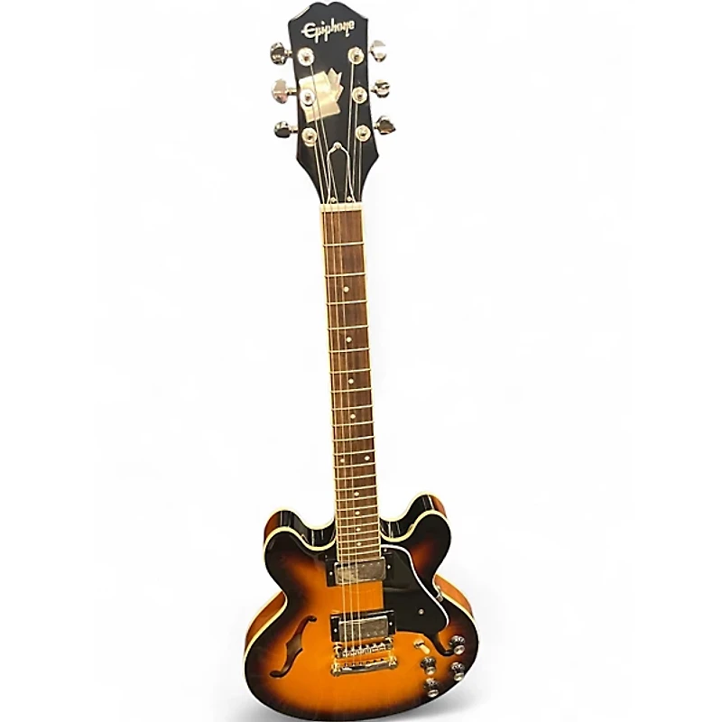 Used Epiphone ES339 Sunburst Hollow Body Electric Guitar