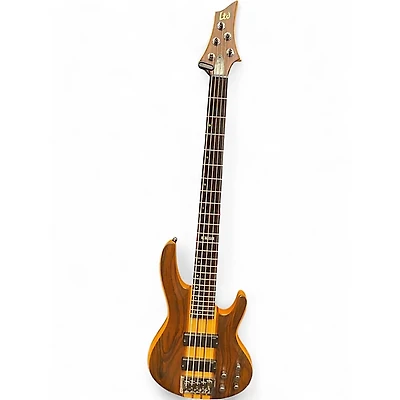 Used ESP LTD B5E 5 String Natural Electric Bass Guitar