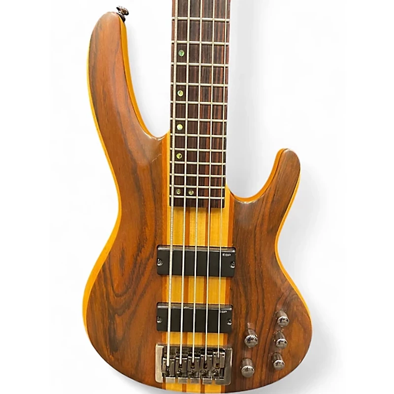 Used ESP LTD B5E 5 String Natural Electric Bass Guitar