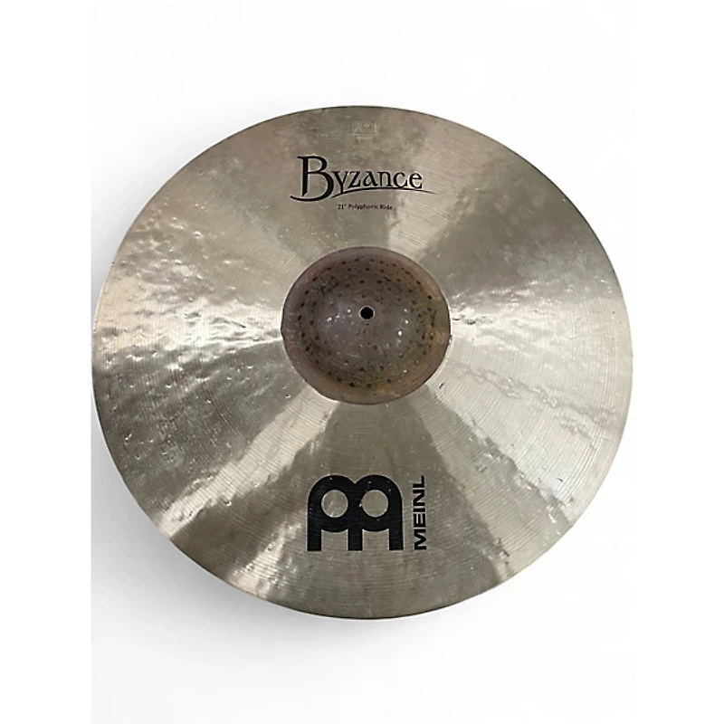 Used MEINL 21in BYZANCE POLYPHONIC RIDE Cymbal