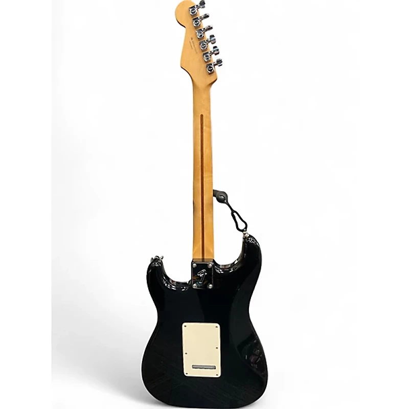 Used Fender Standard Stratocaster Black and White Solid Body Electric Guitar