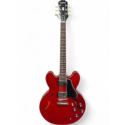 Used Epiphone ES355 Candy Apple Red Hollow Body Electric Guitar
