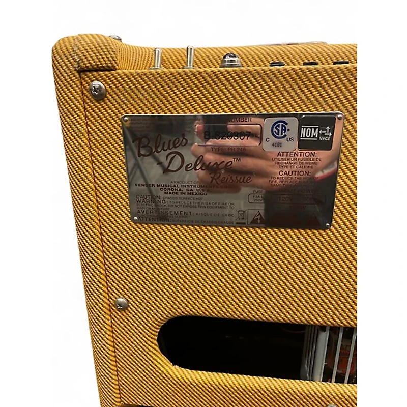 Used Fender Blues Deluxe Reissue 40W 1x12 Tweed Tube Guitar Combo Amp