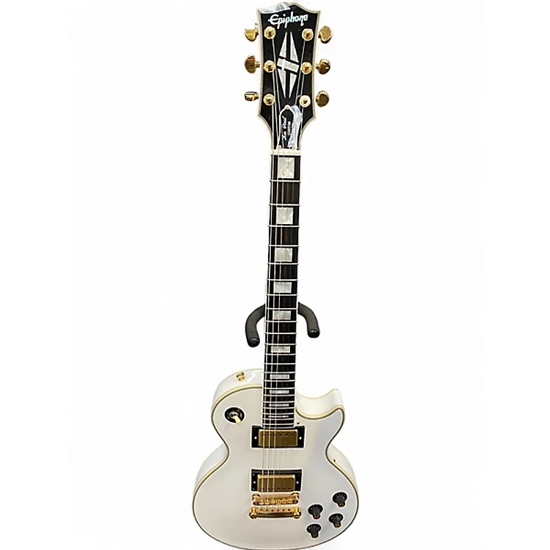 Used Epiphone INSPIRED BY GIBSON LES PAUL CUSTOM Alpine White Solid Body Electric Guitar