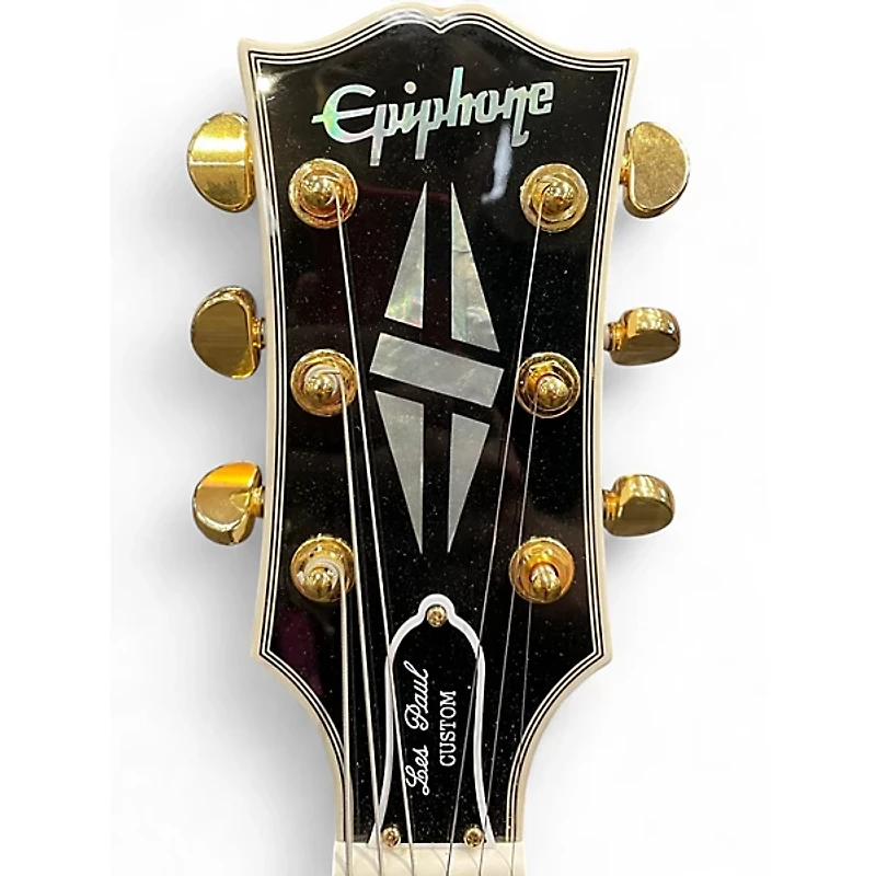Used Epiphone INSPIRED BY GIBSON LES PAUL CUSTOM Alpine White Solid Body Electric Guitar