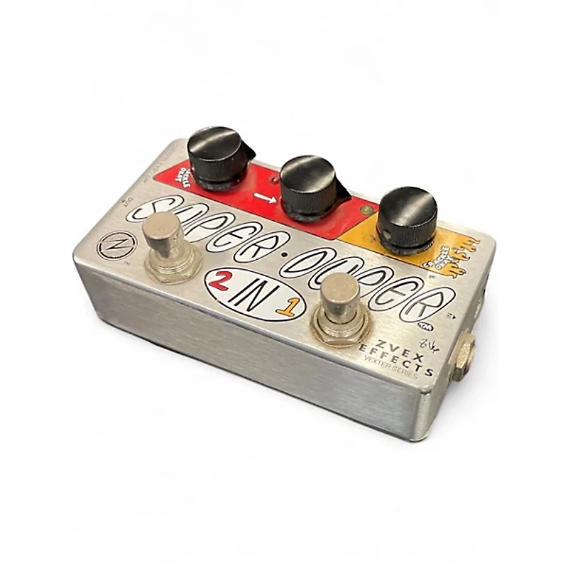 Used ZVEX Vexter Super Duper 2 In 1 Overdrive Effect Pedal