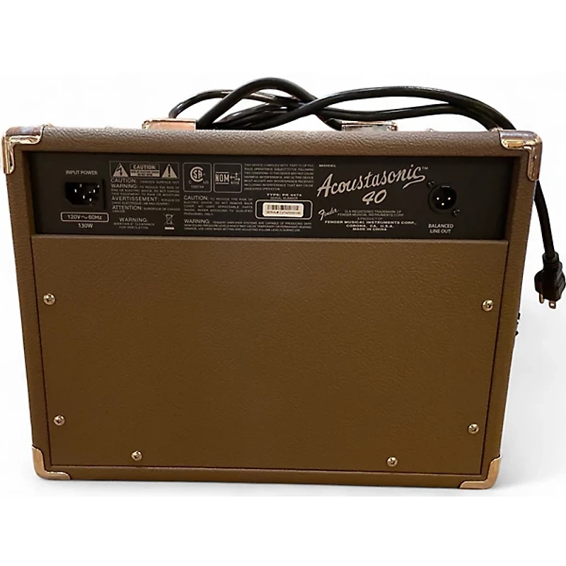 Used Fender Acoustasonic Jr 40W Acoustic Guitar Combo Amp