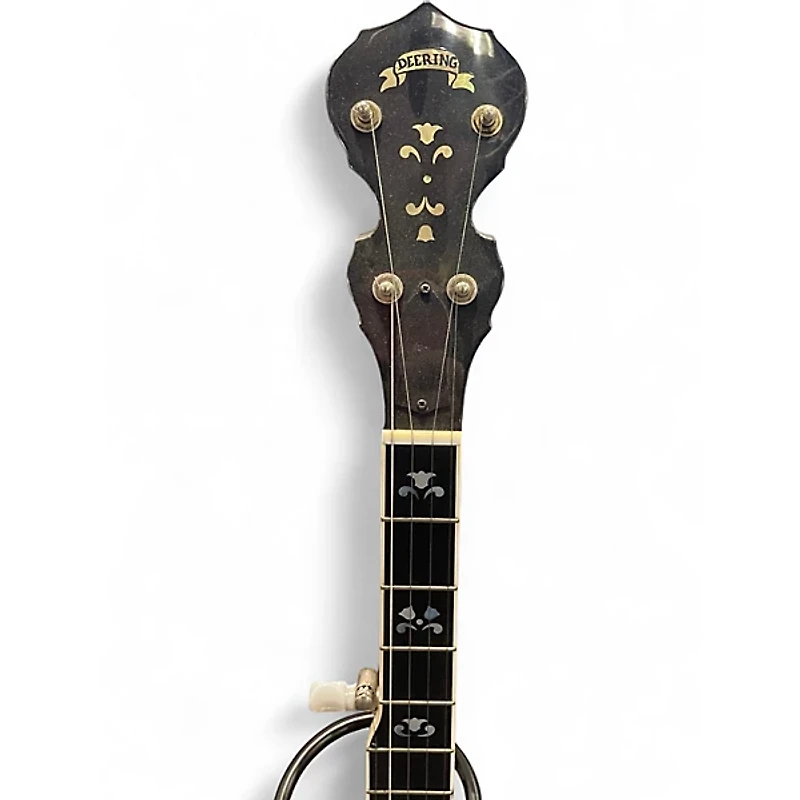 Used Deering Maple Blossom Professional Brown Banjo