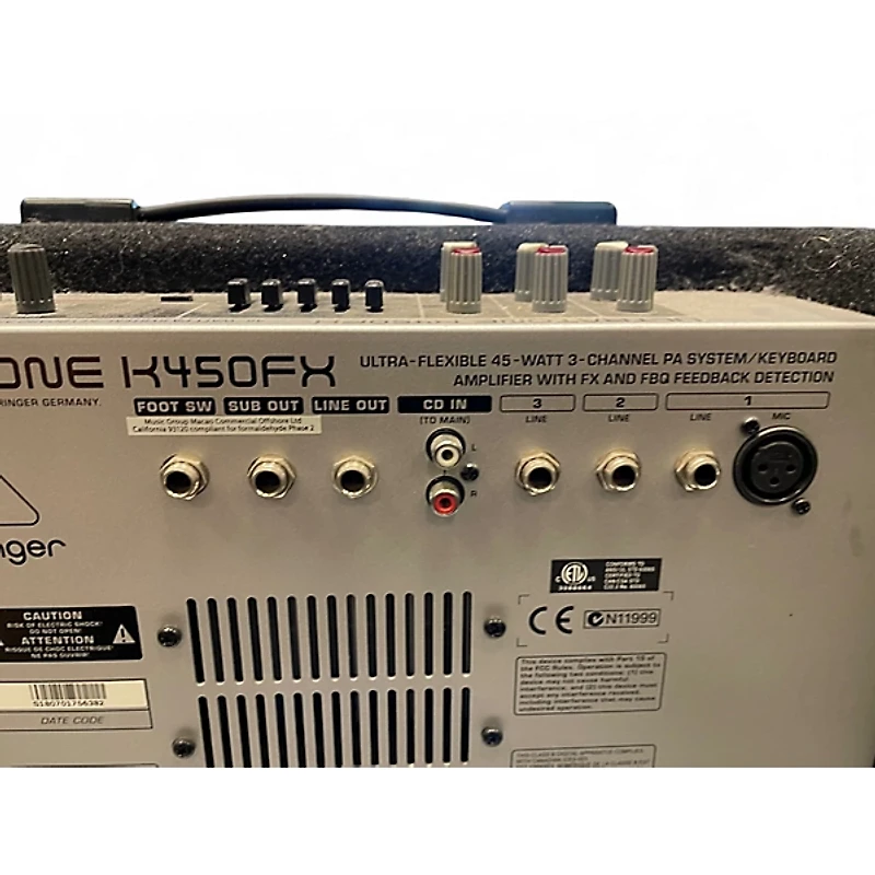 Used Behringer ULTRATONE KXD12 Keyboard Amp