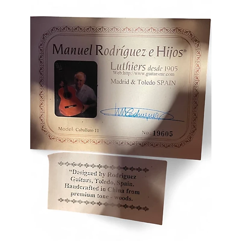 Used Manuel Rodriguez Caballero 11 Natural Classical Acoustic Guitar