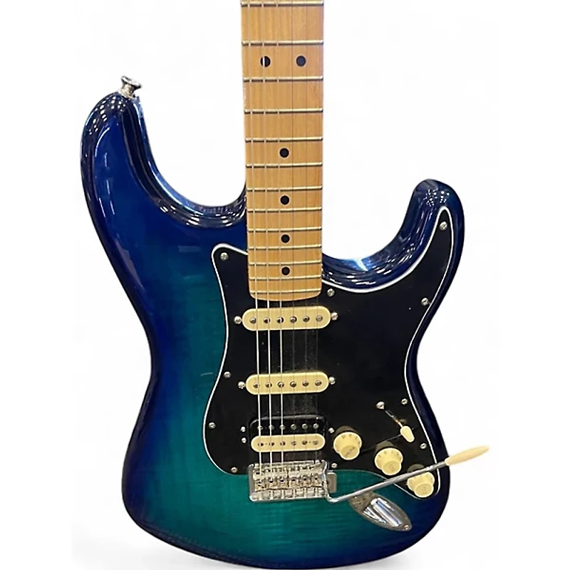 Used Fender Player Stratocaster HSS Plus Top Blue Burst Solid Body Electric Guitar