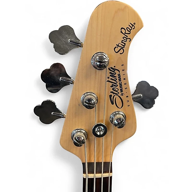 Used Sterling by Music Man sting ray Blue Electric Bass Guitar