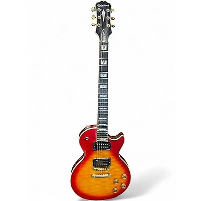 Used Epiphone Prophecy Les Paul Custom Plus Cherry Sunburst Solid Body Electric Guitar