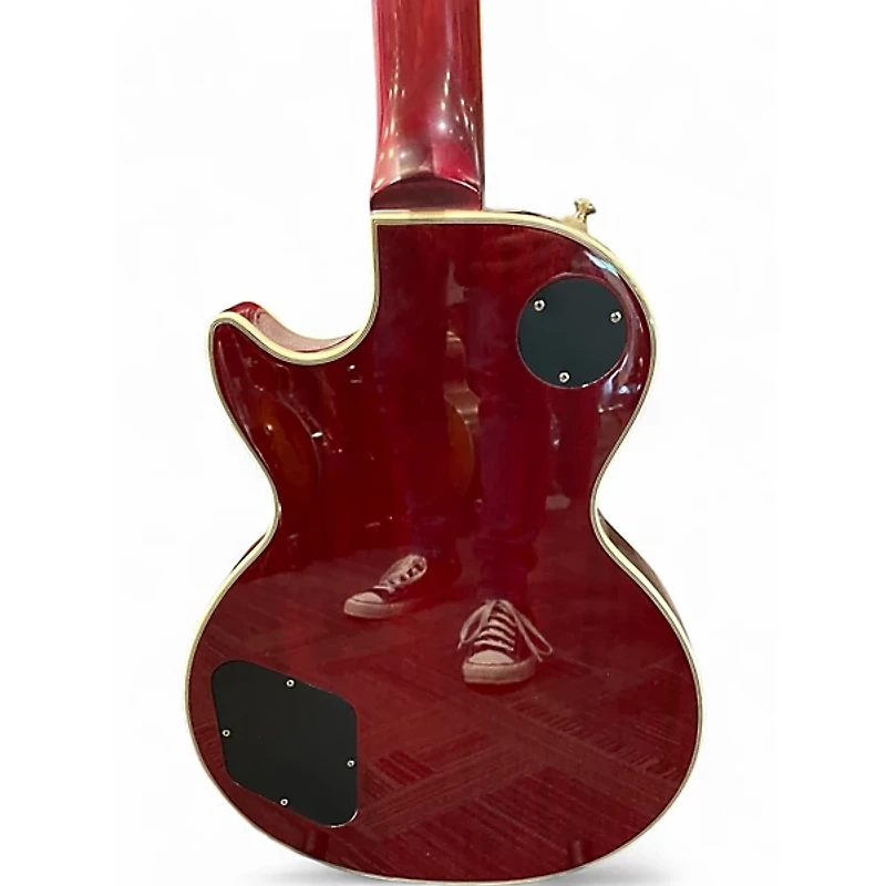 Used Epiphone Prophecy Les Paul Custom Plus Cherry Sunburst Solid Body Electric Guitar