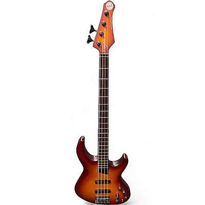Used MTD KINGSTON SARATOGA DLX DEEP CHERRY BURST Electric Bass Guitar