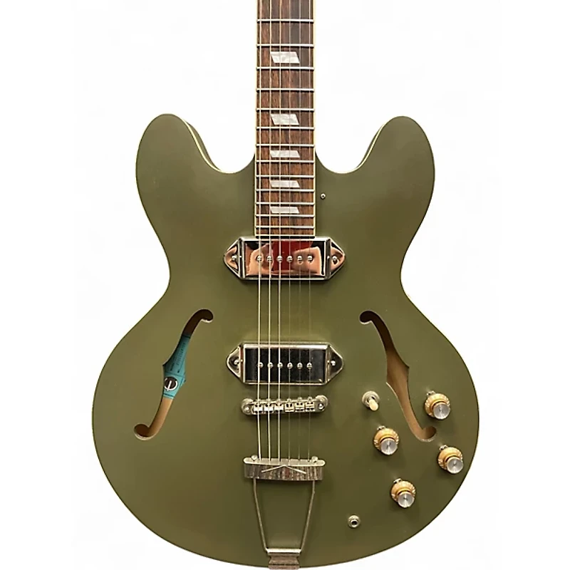 Used Epiphone Casino Hollowbody WORN OLIVE DRAB Hollow Body Electric Guitar