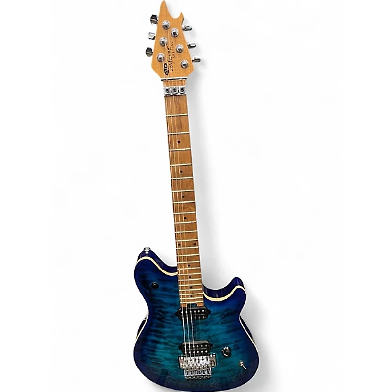 Used EVH wolfgang special qm chlorine burst Solid Body Electric Guitar