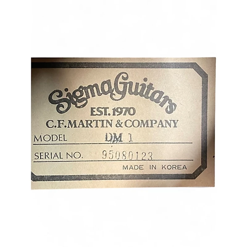 Used SIGMA DM1 Natural Acoustic Guitar