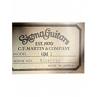 Used SIGMA DM1 Natural Acoustic Guitar