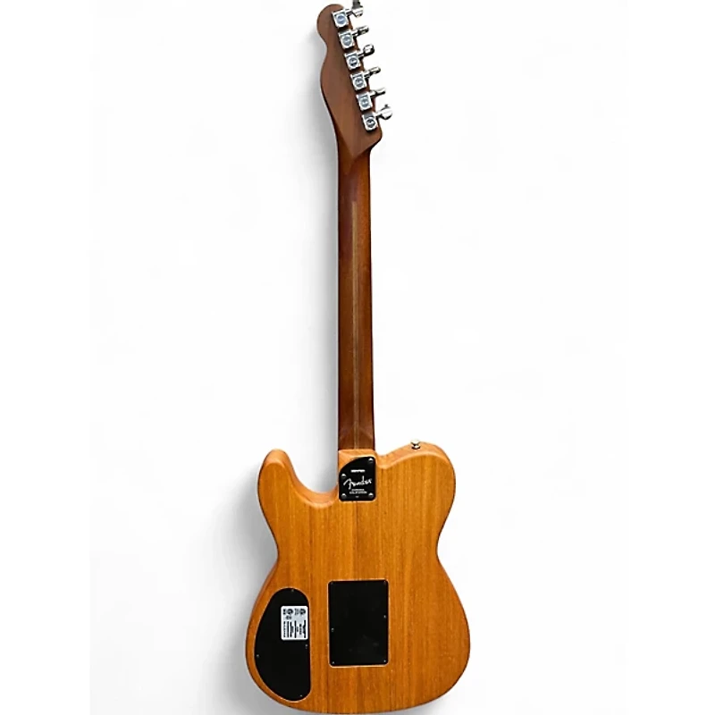 Used Fender American Acoustasonic Telecaster Black Acoustic Electric Guitar