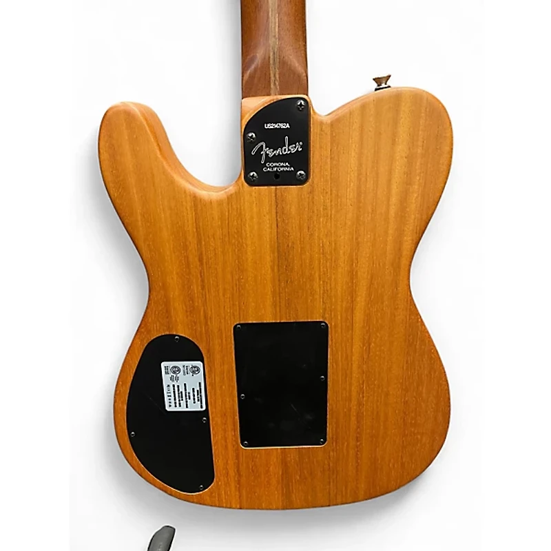 Used Fender American Acoustasonic Telecaster Black Acoustic Electric Guitar