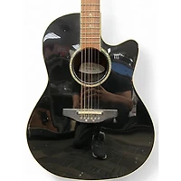 Used Ovation CSE24 Black Acoustic Electric Guitar