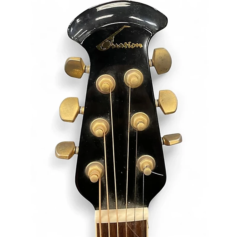 Used Ovation CSE24 Black Acoustic Electric Guitar