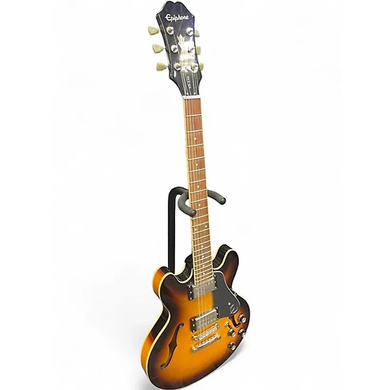 Used Epiphone ES339 2 Tone Sunburst Hollow Body Electric Guitar