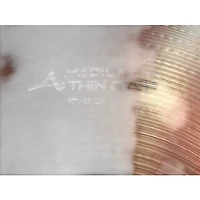 Used Zildjian 17in A Series Medium Thin Crash Cymbal