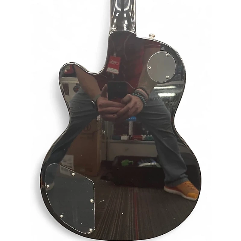 Used DeArmond M75T CHAMPAGNE SPARKLE Solid Body Electric Guitar