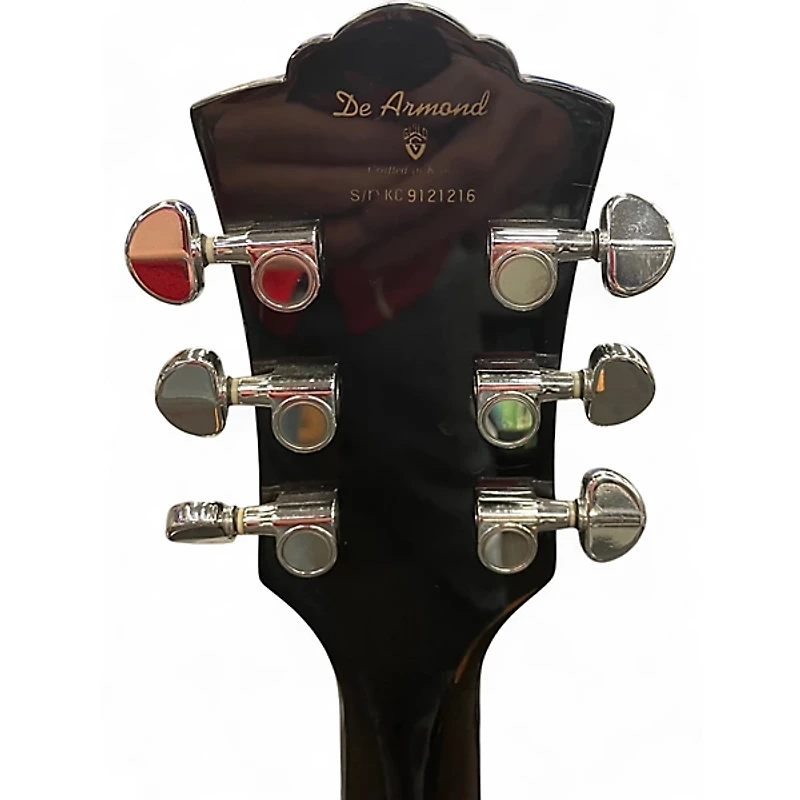 Used DeArmond M75T CHAMPAGNE SPARKLE Solid Body Electric Guitar